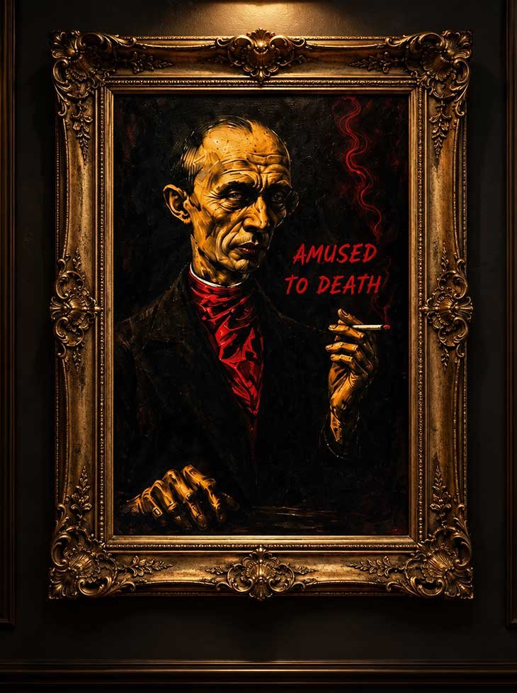 A framed JEE artwork hanging in a gallery